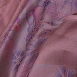 Pastel Rose Pink Banarasi Silk Saree With Meenakari Jaal