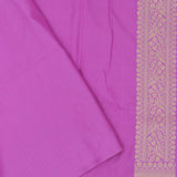 Orchid Purple Banarasi Silk Saree With Meenakari Butti'S