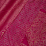 Purple Red Kanjivaram Silk Saree With Designer Border