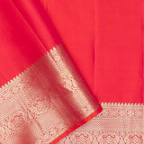 Pink Kanjivaram Silk Saree With Checks Design