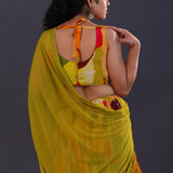 Multicolour Crepe Printed Lehenga Set