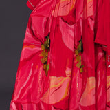 Strawberry Pink Crepe Printed Lehenga Set