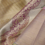 Dull Gold Kanjivaram Tissue Saree With Rangkat Pattern