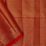 Golden Kanjivaram Tissue Saree With Rangkat Pattern