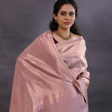 Pastel Pink Banarasi Silk Saree With Meenakari Jaal