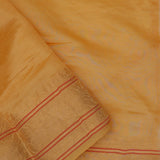 Tiger Orange Soft Chanderi Silk Saree With Embroidery Work