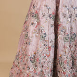 Lilac Organza Tissue Lehenga Set