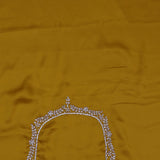 Golden Yellow Solid Satin Saree