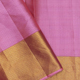 Violet Kanjivaram Silk Saree With Meenakari Border