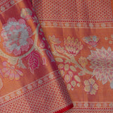 Mint Blue Kanjivaram Tissue Saree With Woven Patterns