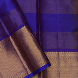 Brownish Orange Kanjivaram Silk Saree With Contrast Border