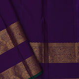 Amethyst Purple Kanjivaram Silk Saree With Checks Pattern