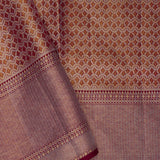 Lilac Kanjivaram Tissue Saree With Designer Meenakari Border