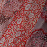 Orange Kanjivaram Tissue Saree With Designer Border