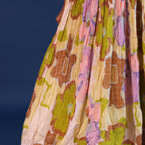 Multicolour Chinon Georgette Floral Lehenga Set