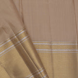 Beige Kanjivaram Silk Saree With Stripes