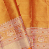Pale Copper Kanjivaram Tissue Saree With Designer Border
