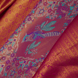Pink Kanjivaram Tissue Saree With Meenakari Design