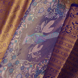 Violet Kanjivaram Tissue Saree With Meenakari Design
