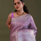 Lilac Kanjivaram Tissue Designer Saree
