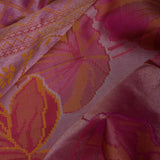 Garnet Red Kanjivaram Tissue Designer Saree