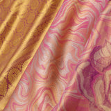 Pink Kanjivaram Tissue Designer Saree With Open Border