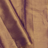 Dull Gold Kanjivaram Tissue Designer Saree With Open Border