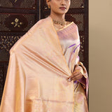 Golden Purple Designer Kanjivaram Silk Saree