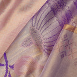 Golden Purple Designer Kanjivaram Silk Saree