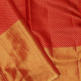 Red Kanjivaram Silk Saree With Floral Design