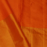 Orange Kanjivaram Tissue Saree With Rangkat Pattern