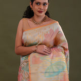 Golden Kanjivaram Tissue Designer Saree