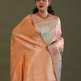 Golden Kanjivaram Tissue Designer Saree