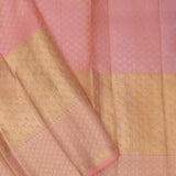 Purple Red Kanjivaram Silk Saree With Tissue Border