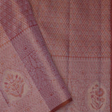 Chestnut Brown Kanjivaram Tissue Saree With Designer Border