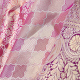 Dark Purple Kanjivaram Tissue Saree With Rangkat Design