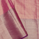 Dark Purple Kanjivaram Tissue Saree With Rangkat Design