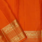 Deep Violet Kanjivaram Silk Saree With Contrast Border