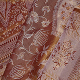 Caramel Brown Kanjivaram Tissue Saree With Designer Border