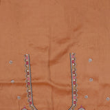 Silver Banarasi Tissue Saree With Scallop Embroidered Scallop Pale Taupe Border