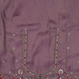 Silver Tissue Saree With Scallop Border