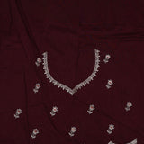 Vibrant Orange Tissue Saree With Scallop Border