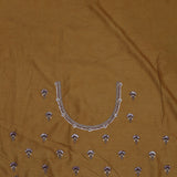 Golden Yellow Banarasi Tissue Saree With Scallop Border