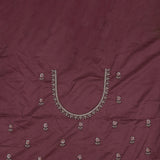 Pastel Purple Banarasi Tissue Saree With Scallop Border