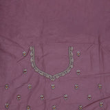 Soft Purple Banarasi Tissue Saree With Scallop Border