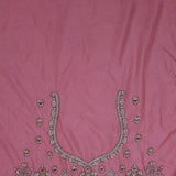 Golden White Banarasi Tissue Saree With Scallop Border