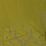 Apple Green Georgette Saree With Bandhani Design