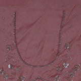 Punch Pink Fancy Tissue Saree With Scallop Border