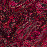 Aubergine Pinkish Red Georgette Saree With Thread Work