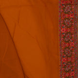 Fire Orange Georgette Saree With Thread Work
